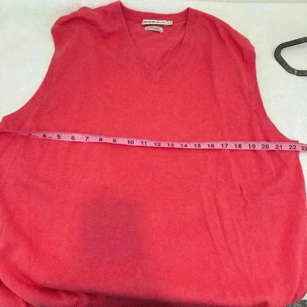 Peter Millar Sweater Vest Mens L  V neck